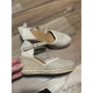 Paseart Suede Espadrille Wedges 39